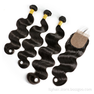 Silk Topper Closure Virgin Brazilian with Mix Length 100% Hair Weave Bundles,silk Extensions Remy Hair Hair WEAVING Kinky Curl